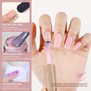 Foto 5 | Foto 5 | Esmalte De Uñas En Gel Gaoy Sheer Hot Pink, 16 Ml, Uv Light Cure 1353 - Venta Internacional.