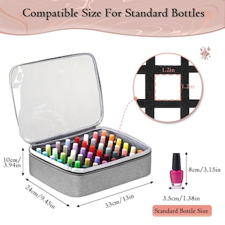 Foto 4 | Foto 4 | Estuche Organizador De Esmaltes De Uñas Yorepek Extra Grande Para Más De 100 Botellas - Venta Internacional.