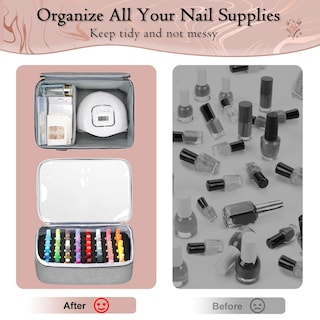 Foto 6 | Foto 6 | Estuche Organizador De Esmaltes De Uñas Yorepek Extra Grande Para Más De 100 Botellas - Venta Internacional.