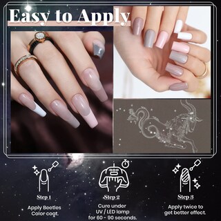 Foto 2 | Foto 2 | Set De Esmaltes De Uñas En Gel Beetles 6 Colores Nude Para Mujer, 7,5 Ml - Venta Internacional.