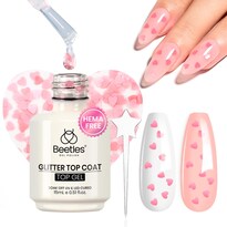 Esmalte De Uñas En Gel Para Uñas Beetles Hema Pink Heart Top Coat, 15 Ml - Venta Internacional.