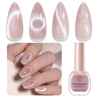 Foto 1 | Foto 1 | Esmalte De Uñas Azurebeauty Cat Eye Nude Glitter Vegan 10 Ml - Venta Internacional.