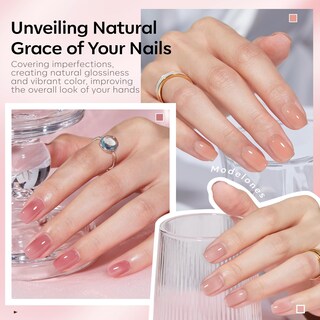 Foto 3 | Foto 3 | Set De Esmaltes De Uñas En Gel Modelones, 6 Colores, Jelly Nude Crystal - Venta Internacional.