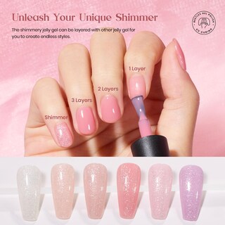 Foto 5 | Foto 5 | Set De Esmaltes De Uñas Beetles Pink Nude Gel, 20 Colores, 100 Ml - Venta Internacional.