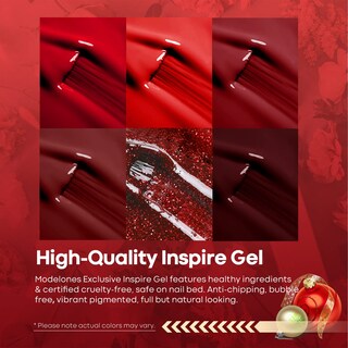 Foto 2 | Foto 2 | Set De Esmaltes De Uñas En Gel Modelones, 6 Colores Rojos, 7 Ml, San Valentín - Venta Internacional.