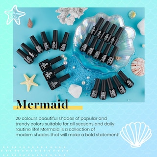 Foto 6 | Foto 6 | Set De Esmaltes De Uñas En Gel Beetles Summer Mermaid, 20 Colores, 5 Ml - Venta Internacional.
