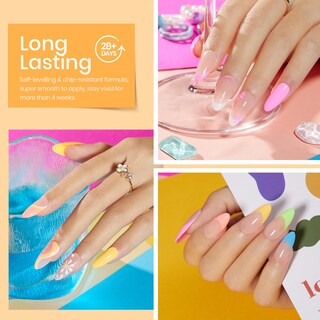 Foto 2 | Foto 2 | Set De Esmaltes De Uñas Beetles Neon Gel Bright Rainbow, 6 Colores - Venta Internacional.