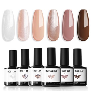 Foto 1 | Foto 1 | Set De Esmaltes De Uñas En Gel Modelones, 6 Colores, Nude Hema Free - Venta Internacional.