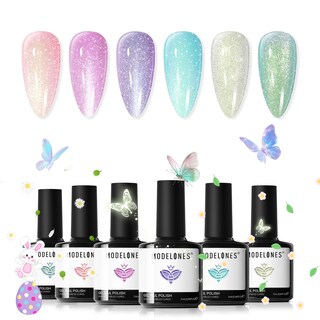 Foto 1 | Foto 1 | Set De Esmaltes De Uñas En Gel Modelones, 6 Colores Spring Pastel Candy - Venta Internacional.