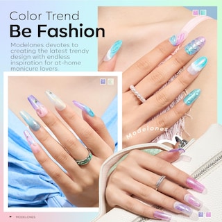 Foto 3 | Foto 3 | Set De Esmaltes De Uñas En Gel Modelones, 6 Colores Spring Pastel Candy - Venta Internacional.