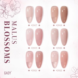 Foto 6 | Foto 6 | Set De Esmaltes De Uñas Gaoy Jelly Nude Pink Gel 6 Colores, 7,3 Ml - Venta Internacional.