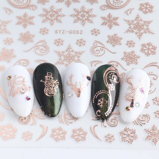 Foto 3 | Foto 3 | Pegatinas Navideñas Autoadhesivas Jmeowio Para Decoración De Uñas, 9 Hojas - Venta Internacional.