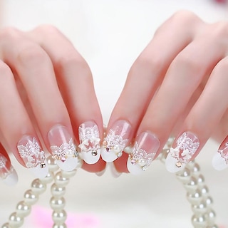 Foto 5 | Foto 5 | Adhesivos Para Uñas Huoguo 3d  Encaje Blanco  Transparente  Tapa Completa - Venta Internacional.