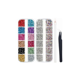 Foto 1 | Foto 1 | Kit Strass para Decoración de Uñas Piedritas Decorativas Malubero Multicolor