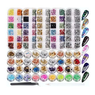 Foto 5 | Foto 5 | Decoración De Uñas 11440 Pcs Belug 36 Macetas Láminas Multicolor