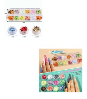 Foto 3 | Foto 3 | Decoración De Uñas 11440 Pcs Rhinestones 36 Macetas Láminas