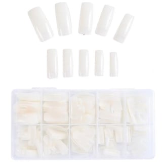 Foto 1 | Foto 1 | False Nails Huoguo 500 Unidades Piezas De Uñas Blancas/naturales/transparentes - Venta Internacional.