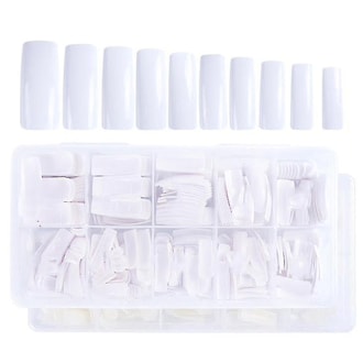 Foto 3 | Foto 3 | False Nails Huoguo 500 Unidades Piezas De Uñas Blancas/naturales/transparentes - Venta Internacional.