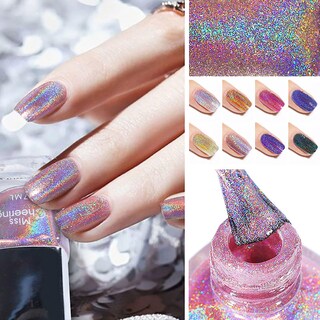 Foto 5 | Foto 5 | Esmalte De Uñas Huoguo Diamond Glitter Sequins Gel 7 Ml - Venta Internacional.