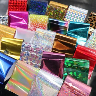 Foto 5 | Foto 5 | Juego De Láminas Para Decoración De Uñas Huoguo Shinning Mixed Beauty  24 Rollos - Venta Internacional.