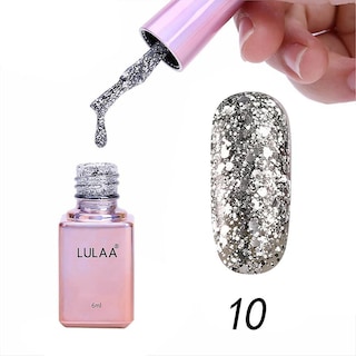 Foto 2 | Foto 2 | Esmalte De Uñas En Gel Huoguo Diamond Glitter 6 Ml Lentejuelas - Venta Internacional.