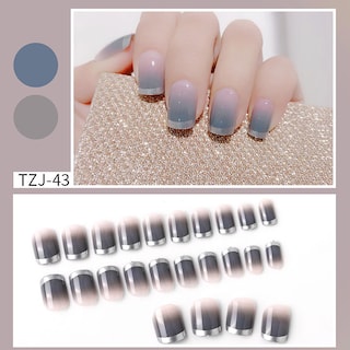 Foto 2 | Foto 2 | Juego De Pegatinas Para Uñas Huoguo Coffin Fake Nails Con Pegatinas Y Lima - Venta Internacional.