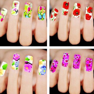 Foto 1 | Foto 1 | Adhesivo Para Uñas Genérica Water Transfer Flower  Multicolor  50 Unidades - Venta Internacional.