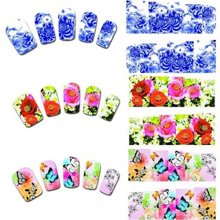 Foto 3 | Foto 3 | Adhesivo Para Uñas Genérica Water Transfer Flower  Multicolor  50 Unidades - Venta Internacional.