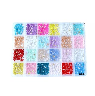 Foto 1 | Foto 1 | Caja De Flores 3d Para Decoración De Uñas Colores