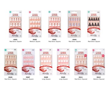 Foto 7 | Foto 7 | Kit De Uñas Kiss Salon Acrílico Francés Pet Peeve Real Short (paquete De 6) - Venta Internacional.