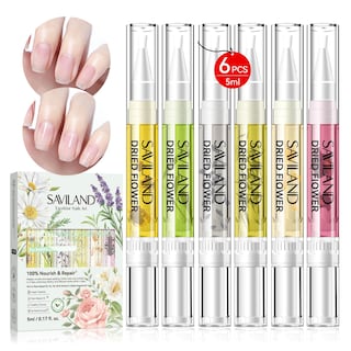Foto 1 | Foto 1 | Lápiz De Aceite Para Cutículas Saviland Floral, 5 Ml, Para Crecimiento De Uñas Con Flores, 6 Unidades - Venta Internacional.