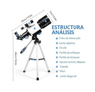 Foto 2 | Foto 2 | Telescopio Astronómico 70 Mm Eo Safe Imports Esi-390