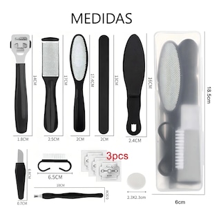 Foto 3 | Foto 3 | Set Pedicura para Pies Piezas Safe Imports Esi-19029 Negro
