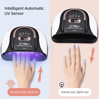Foto 3 | Foto 3 | Lámpara de Uñas de Doble Fuente de Luz Led/ UV 256w
