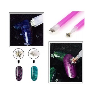 Foto 4 | Foto 4 | 8pcs Iman Ojo De Gato De Uñas Art Set Manicura Pedicure Gel