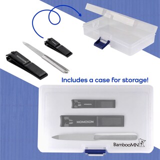 Foto 5 | Foto 5 | Juego De Cortaúñas Bamboomn De Acero Inoxidable, 4 Piezas, Para El Cuidado De Las Uñas - Venta Internacional.