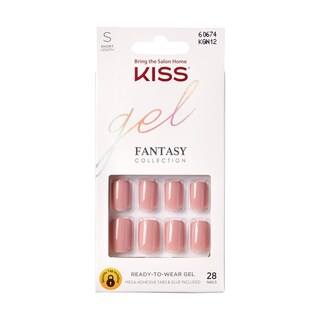 Foto 1 | Foto 1 | Gel Gel Fantasy «ribbons» De Press On Nails, Rosa, Con Forma De Cuclilla Corta - Venta Internacional.