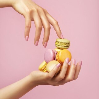 Foto 5 | Foto 5 | Gel Gel Fantasy «ribbons» De Press On Nails, Rosa, Con Forma De Cuclilla Corta - Venta Internacional.