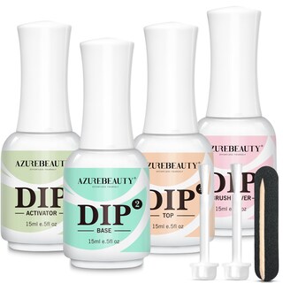 Foto 1 | Foto 1 | Set Líquido En Polvo Para Inmersión Azurebeauty De 15 Ml/0.5 Oz Con Base Y Capa Superior - Venta Internacional.