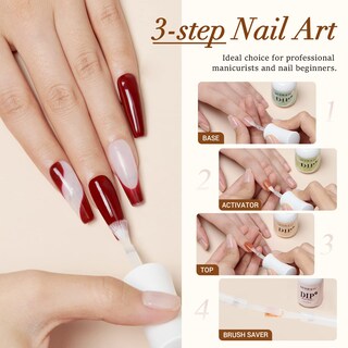 Foto 4 | Foto 4 | Set Líquido En Polvo Para Inmersión Azurebeauty De 15 Ml/0.5 Oz Con Base Y Capa Superior - Venta Internacional.