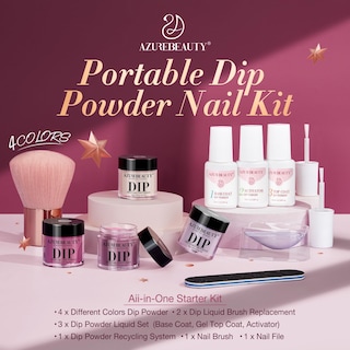 Foto 6 | Foto 6 | Kit de Polvo para Uñas Inmersión Azurebeauty 4 Colores y Herramientas - Venta Internacional