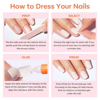 Foto 5 | Foto 5 | Press On Nails Modelones Red Short Square 32 Piezas Reutilizables - Venta Internacional.