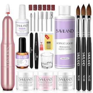 Foto 1 | Foto 1 | Kit De Uñas Acrílicas Saviland Essentials Con Taladro Para Principiantes - Venta Internacional.