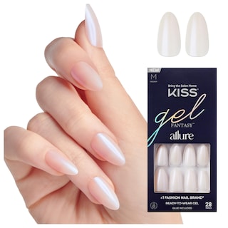 Foto 1 | Foto 1 | Presiona Uñas Kiss Gel Fantasy Allure Almond Pink Space - Venta Internacional.