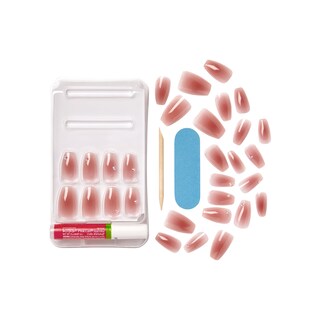 Foto 7 | Foto 7 | Press-on Nails Kiss Bare But Better «shine», Ataúd Rosa Oscuro - Venta Internacional.
