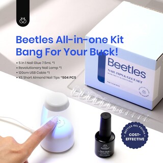 Foto 2 | Foto 2 | Set De Extensiones De Uñas Beetles, Kit De Uñas De Gel Con 500 Puntas Para Uñas - Venta Internacional.