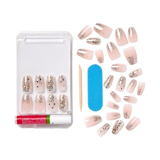 Foto 2 | Foto 2 | Press On Nails Kiss - Elegante Forma De Ataúd Blanco Claro Con Forma De «my Muse» - Venta Internacional.