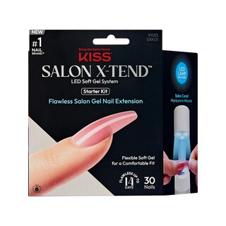 Foto 1 | Foto 1 | Press-on Nails Kiss Salon X-tend Con Pegamento Para Uñas Y Lámpara Led - Venta Internacional.