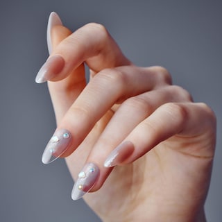 Foto 2 | Foto 2 | Gel Kiss Para Uñas Press-on Nails Fantasy «jelly Princess» Gris Con Pegamento - Venta Internacional.