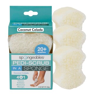 Foto 1 | Foto 1 | Esponja Exfoliante Para Pies Spongables Pedi Scrub, 3 Unidades - Venta Internacional.
